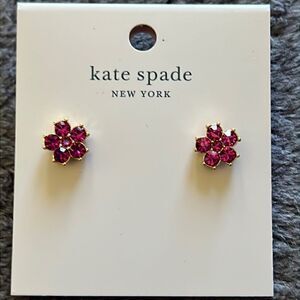 NWT Kate Spade beautiful pink flowers studs U
